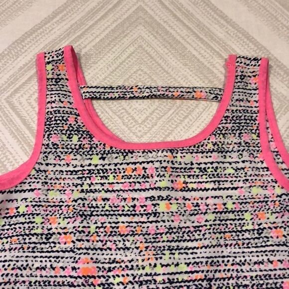 Monteau Girl’s Pink Trim Tank Top - Picture 3 of 6